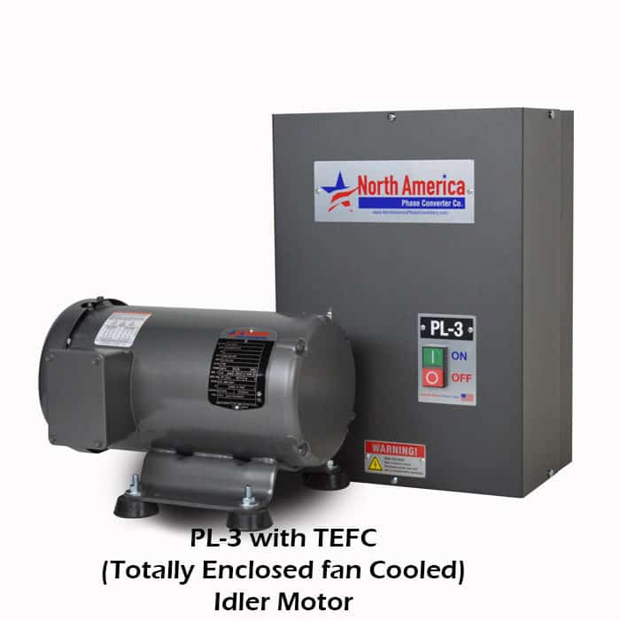 PL-3 with TEFC (Totally Enclosed Fan Cooled) Idler Motor