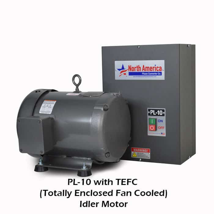 PL-10-T with TEFC (Totally Enclosed Fan Cooled) Idler Motor