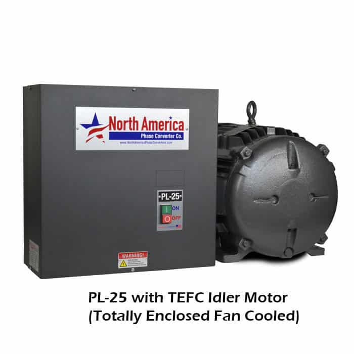 PL-25-T with TEFC (Totally Enclosed Fan Cooled) Idler Motor