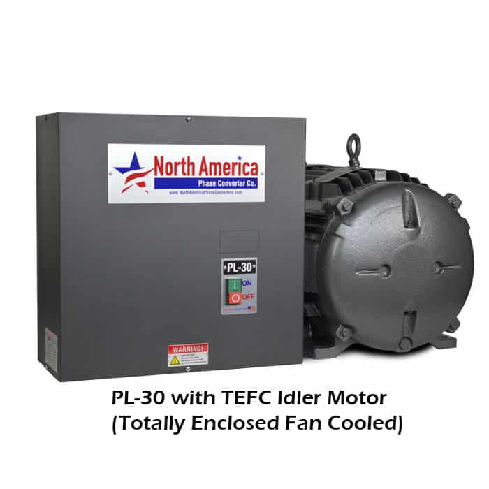 PL-30-T with TEFC (Totally Enclosed Fan Cooled) Idler Motor