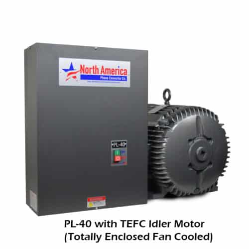 PL-40-T with TEFC (Totally Enclosed Fan Cooled) Idler Motor