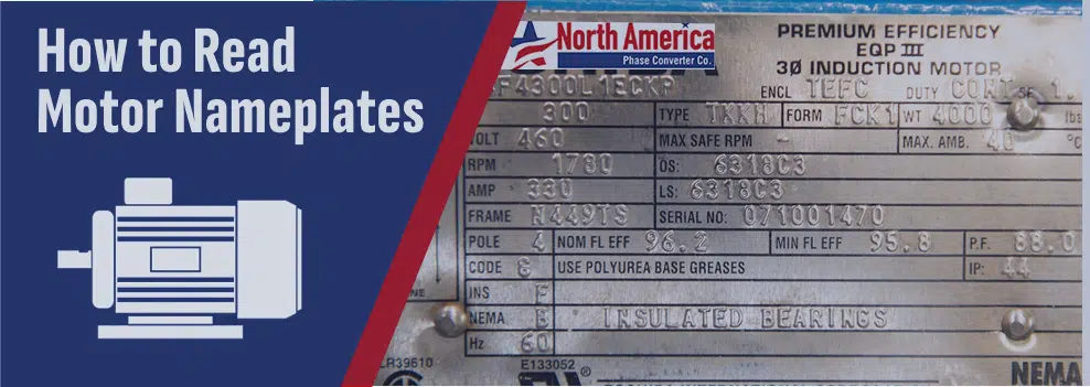 how to read motor nameplates